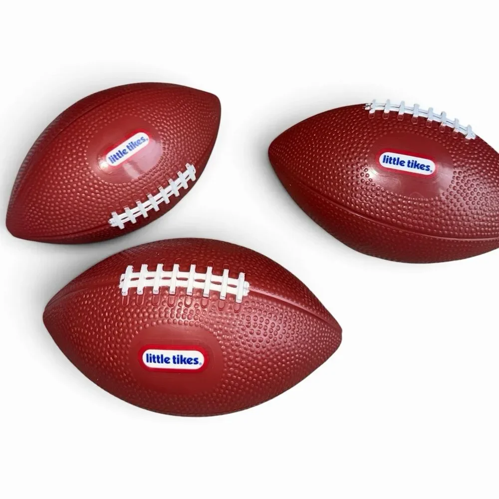 Little Tikes Mini Replacement Football Balls x 3 Soft Easy Grip